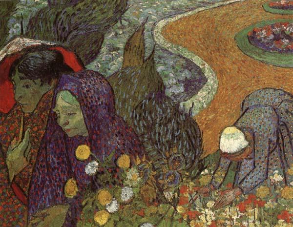 Vincent Van Gogh Ladies of Arles oil painting picture